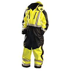 Occunomix Sp-Cvl-Byl Cold Weather Coveralls, Breathable/Waterproof, Yellow, Class 3, Size Large