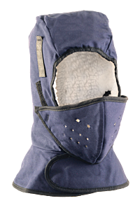 Occunomix Ss551 Winter Liner, Shoulder Length W/Sherpa & Mouthpiece, Blue