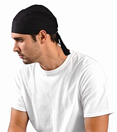 Occunomix Tn5-06 Tuff Nougies Cotton Tie Hat Doo Rag, Black