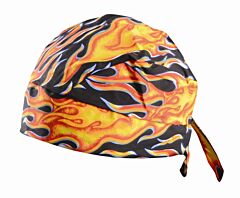 Occunomix Tn6-Fla Tuff Nougies Deluxe Tie Hat W/Elastic, Big Flames