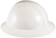 Occunomix Vf200-00 Full Brim Hard Hat W/6 Pt Ratchet Suspension, White