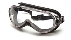 Pyramex G404T Goggles, Clear H2X Frame And Clear H2X Anti-Fog Lens With Foam Padding