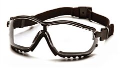Pyramex Gb1810Stm V2G Safety Glasses, Black Frame, Clear H2Max Anti-Fog Lens