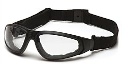 Pyramex Gb4010St Xsg Safety Glasses, Black Frame, Clear Anti-Fog Lens