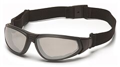 Pyramex Gb4080St Xsg Safety Glasses, Black Frame, Indoor/Outdoor Anti-Fog Lens
