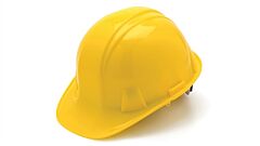 Pyramex Hp14030 Hard Hat 4 Point Snap Lock Suspension, Yellow