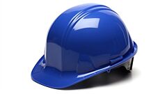Pyramex Hp14160 Hard Hat 4 Point Ratchet Suspension, Blue
