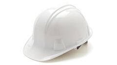 Pyramex Hp16110 Hard Hat 6 Point Ratchet Suspension, White