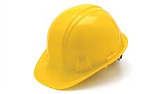 Pyramex Hp16130 Hard Hat 6 Point Ratchet Suspension, Yellow