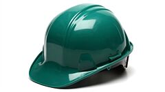 Pyramex Hp16135 Hard Hat 6 Point Ratchet Suspension, Green