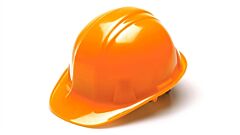 Pyramex Hp16141 Hard Hat 6 Point Ratchet Suspension, Hi-Vis Orange