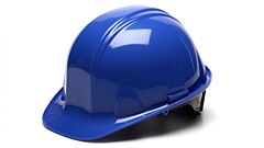 Pyramex Hp16160 Hard Hat 6 Point Ratchet Suspension, Blue
