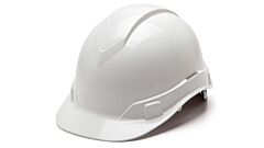 Pyramex Hp44110 Ridgeline Hard Hat 4 Point Ratchet Suspension, White