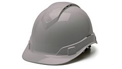 Pyramex Hp44112V Ridgeline Vented Hard Hat 4 Point Ratchet Suspension, Gray