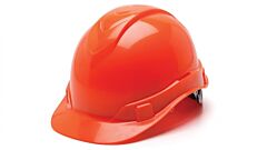 Pyramex Hp44141 Ridgeline Hard Hat 4 Point Ratchet Suspension, Hi-Vis Orange