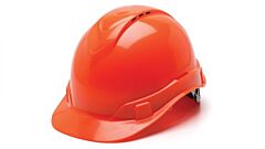 Pyramex Hp44141V Ridgeline Vented Hard Hat 4 Point Ratchet Suspension, Hi-Vis Orange