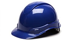 Pyramex Hp44160 Ridgeline Hard Hat 4 Point Ratchet Suspension, Blue