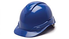 Pyramex Hp44160V Ridgeline Vented Hard Hat 4 Point Ratchet Suspension, Blue