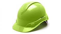 Pyramex Hp46131 Ridgeline Hard Hat 6 Point Ratchet Suspension, Hi-Vis Lime