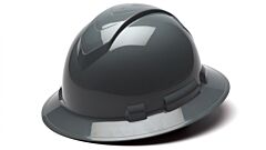 Pyramex Hp54113 Ridgeline Full Brim Hard Hat 4 Point Ratchet Suspension, Slate Gray