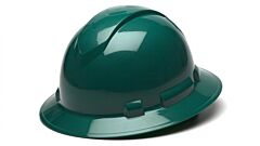 Pyramex Hp54135 Ridgeline Full Brim Hard Hat 4 Point Ratchet Suspension, Green