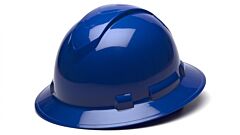 Pyramex Hp54160 Ridgeline Full Brim Hard Hat 4 Point Ratchet Suspension, Blue