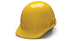Pyramex Hps14130 Sleek Shell Cap Style Hard Hat, 4 Pt Ratchet Suspension, Yellow, Case Of 12 Helmets