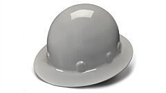 Pyramex Hps24112 Hard Hat, Sleek Shell Full Brim 4 Pt Ratchet Suspension, Gray