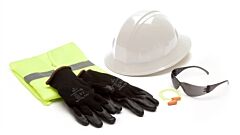Pyramex Nhfbgxl New Hire Kit Includes Gray Intruder S4120S, Rvz2110Xl, Dp1001, Hp24110, And Gloves, 1 Kit
