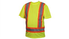 Pyramex Rcts2110X4 Rcts21 Series, Hi-Vis Lime T-Shirt With Contrasting Reflective Tape - Size 4X Large, 1 Each