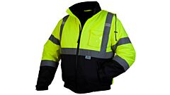 Pyramex Rj3210X5 Rj32 Series, Hi-Vis Lime Bomber Jacket With Quilted Lining- Size 5X Large, 1 Each