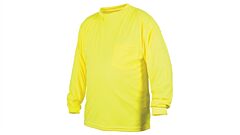 Pyramex Rlts3110Nsx2 Rlts31Ns Series T-Shirt, Hi-Vis Lime Long Sleeve No Tape - Size 2X Large, 1 Each
