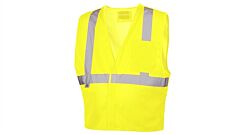 Pyramex Rvhl2510Brdxl Rvhl25 Series Safety Vests, Hi-Vis Lime With 5 Point Dring - Size Extra Large, 1 Each
