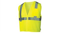Pyramex Rvz2110Sex3 Rvz21 Series Safety Vest, Hi-Vis Lime - Self Extinguishing - Size 3X Large, 1 Each