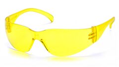 Pyramex S4130S Intruder Safety Glasses, Amber Frame, Amber-Hardcoated Lens