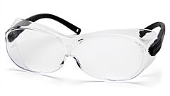 Pyramex S7510Sj Ots Xl Safety Glasses, Black Frame, Clear Lens