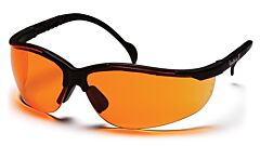 Pyramex Sb1840S Venture Ii Safety Glasses, Black Frame, Orange Lens