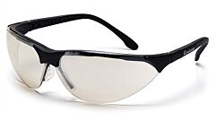 Pyramex Sb2880S Rendezvous Safety Glasses, Black Frame, Indoor/Outdoor Mirror Lens