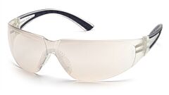 Pyramex Sb3680S Cortez Safety Glasses, Black Temples Frame, Indoor/Outdoor Mirror Lens