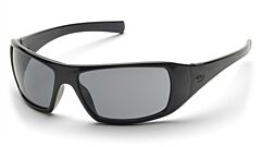 Pyramex Sb5621D Goliath Safety Glasses, Black Frame, Gray Polarized Lens, 1 Pair