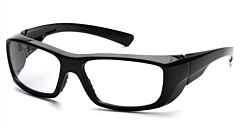 Pyramex Sb7910D15 Emerge Safety Glasses, Black Frame, Clear +1.5 Lens