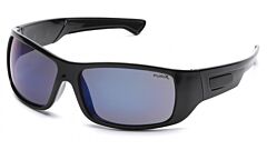 Pyramex Sb8575Dt Furix Safety Glasses, Black Frame, Blue Mirror Anti-Fog Lens