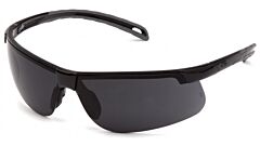 Pyramex Sb8623D Ever-Lite Safety Glasses, Black Frame, Dark Gray Lens