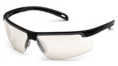 Pyramex Sb8680D Ever-Lite Safety Glasses, Black Frame, Indoor/Outdoor Mirror Lens