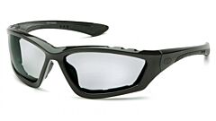 Pyramex Sb8725Dtp Accurist Safety Glasses, Black Frame, Light Gray Anti-Fog Lens