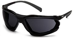 Pyramex Sb9323Stm Proximity Safety Glasses, Black Frame, Dark Gray H2Max Anti-Fog Lens