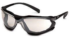 Pyramex Sb9380St Proximity Safety Glasses, Black Frame, Indoor/Outdoor Anti-Fog Lens