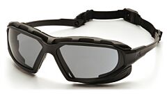 Pyramex Sbg5020Dt Highlander Plus Safety Glasses, Black-Gray Frame, Gray Anti-Fog Lens