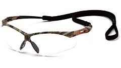 Pyramex Scm6310Stp Pmxtreme Safety Glasses, Camo Frame, Clear Anti-Fog With Cord Lens