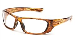 Pyramex Scm8010D Outlander Safety Glasses, Caramel Mixed Frame, Clear Lens, Box Of 12 Pairs